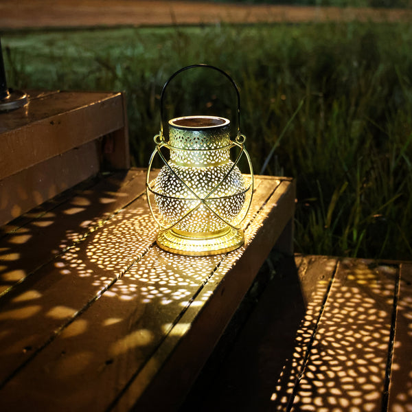 AnnaStore Solar Lantern Outdoor Hanging (1 Pack - Bronze)