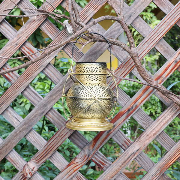 AnnaStore Solar Lantern Outdoor Hanging (1 Pack - Bronze)